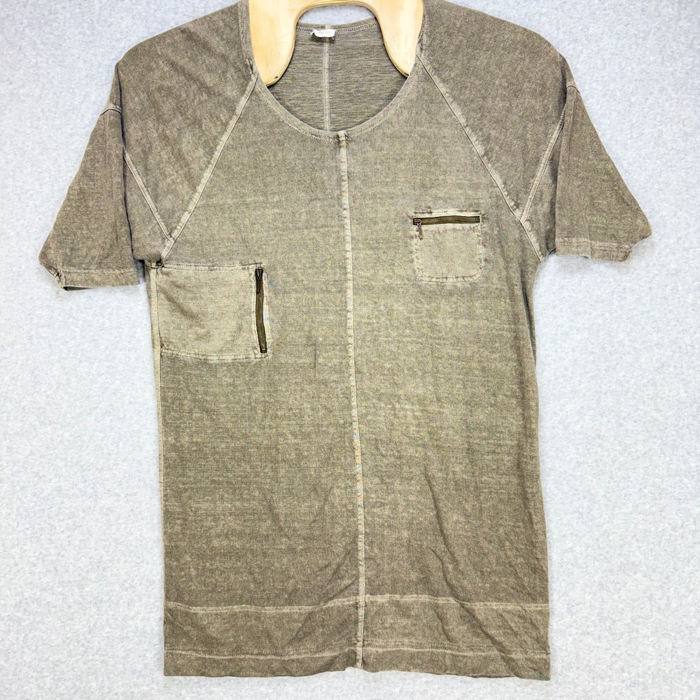 Poetry Short Sleeve Tee Women 12 Olive Hemp Cotton‎ Blend Gorpcore Minimalist